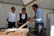 Zimmerer mit Staatssekretär